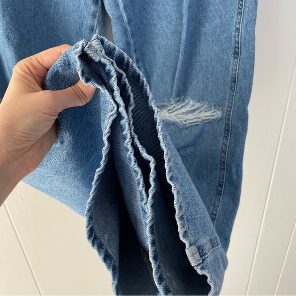 Pacsun Low Rise Baggy Light Wash Women's Size 26 Wide Leg Distressed Jeans - Picture 5 of 15